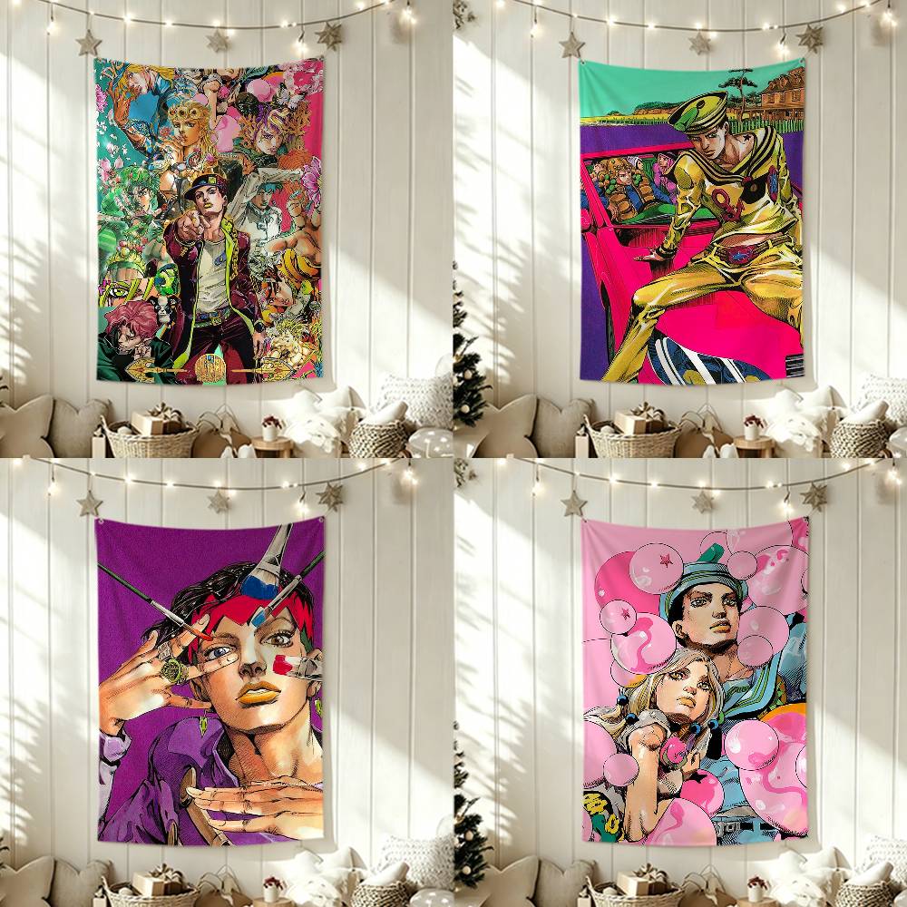 Outdoor Adventure Background - JoJos B-Bizarres Adventures Vlaggen Wandtapijt Buitengaragekamer