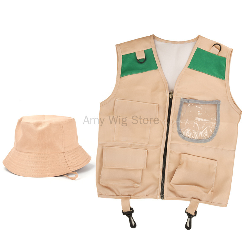 Outdoor Adventure Kit For Boys - Kids Explorer Vest En Hoed Kostuum