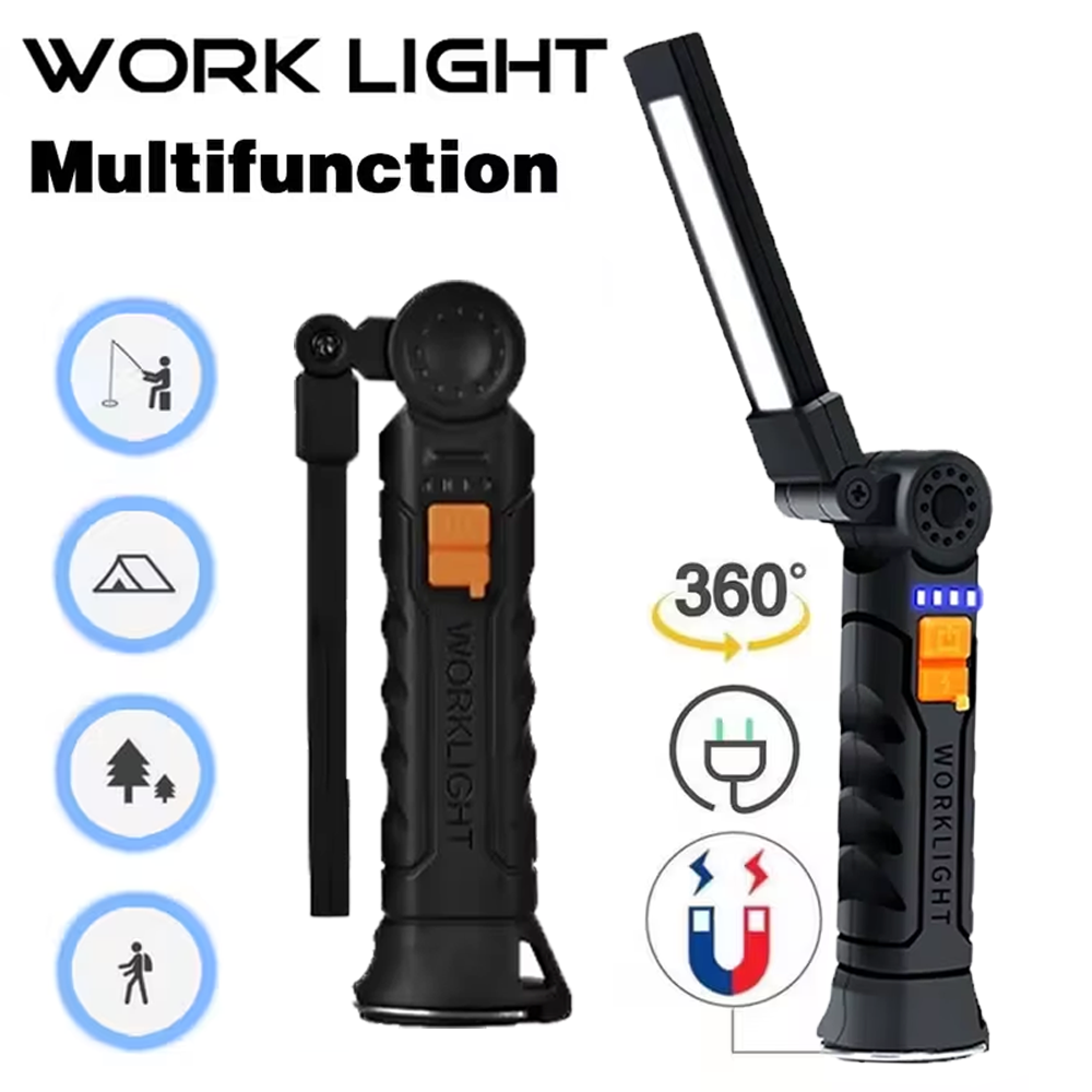 Outdoor Adventures - Draagbare COB LED-zaklamp USB oplaadbare zaklamp