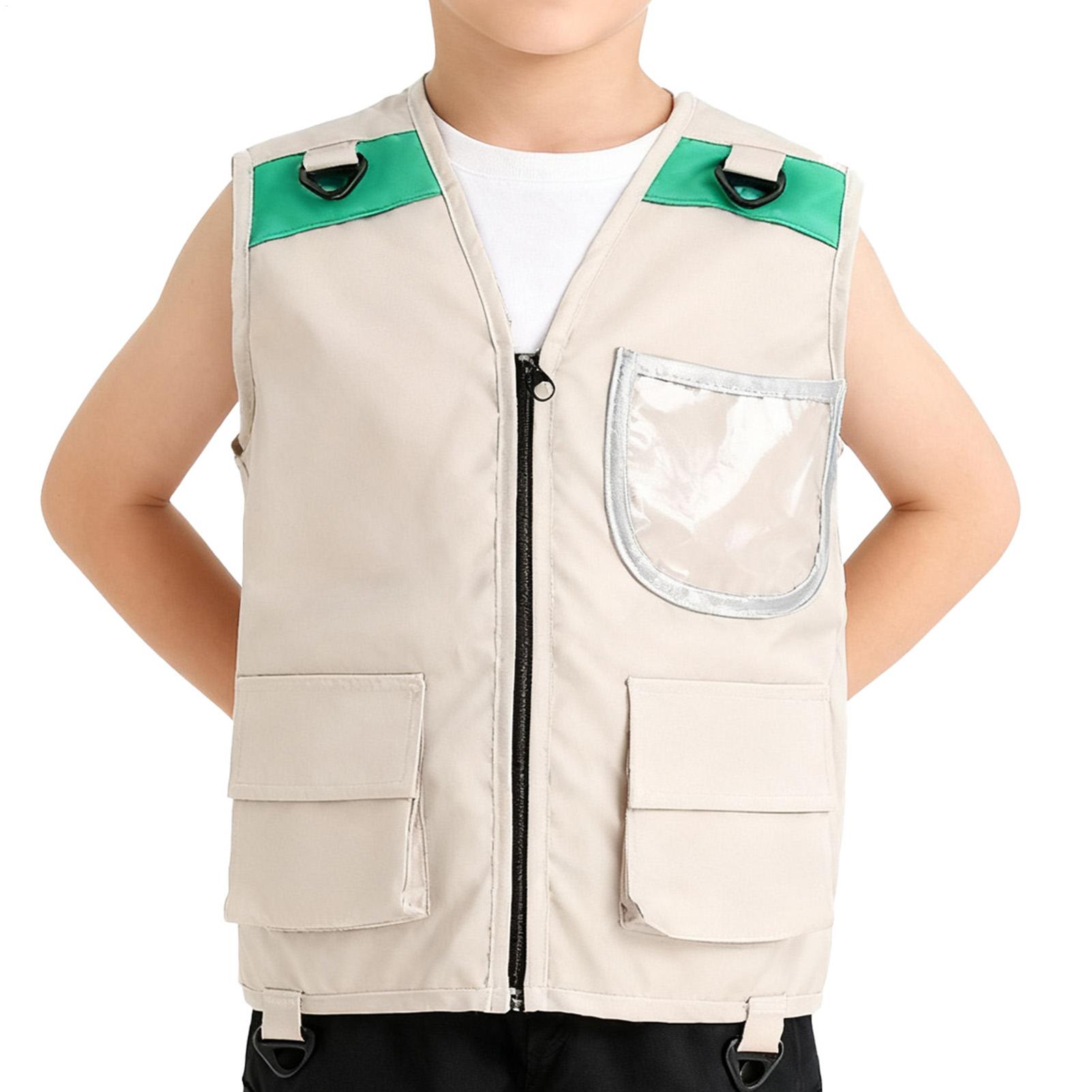 Outdoor Adventure Vest - Kids Explorer Vest-kostuum Safari Cargo Vest