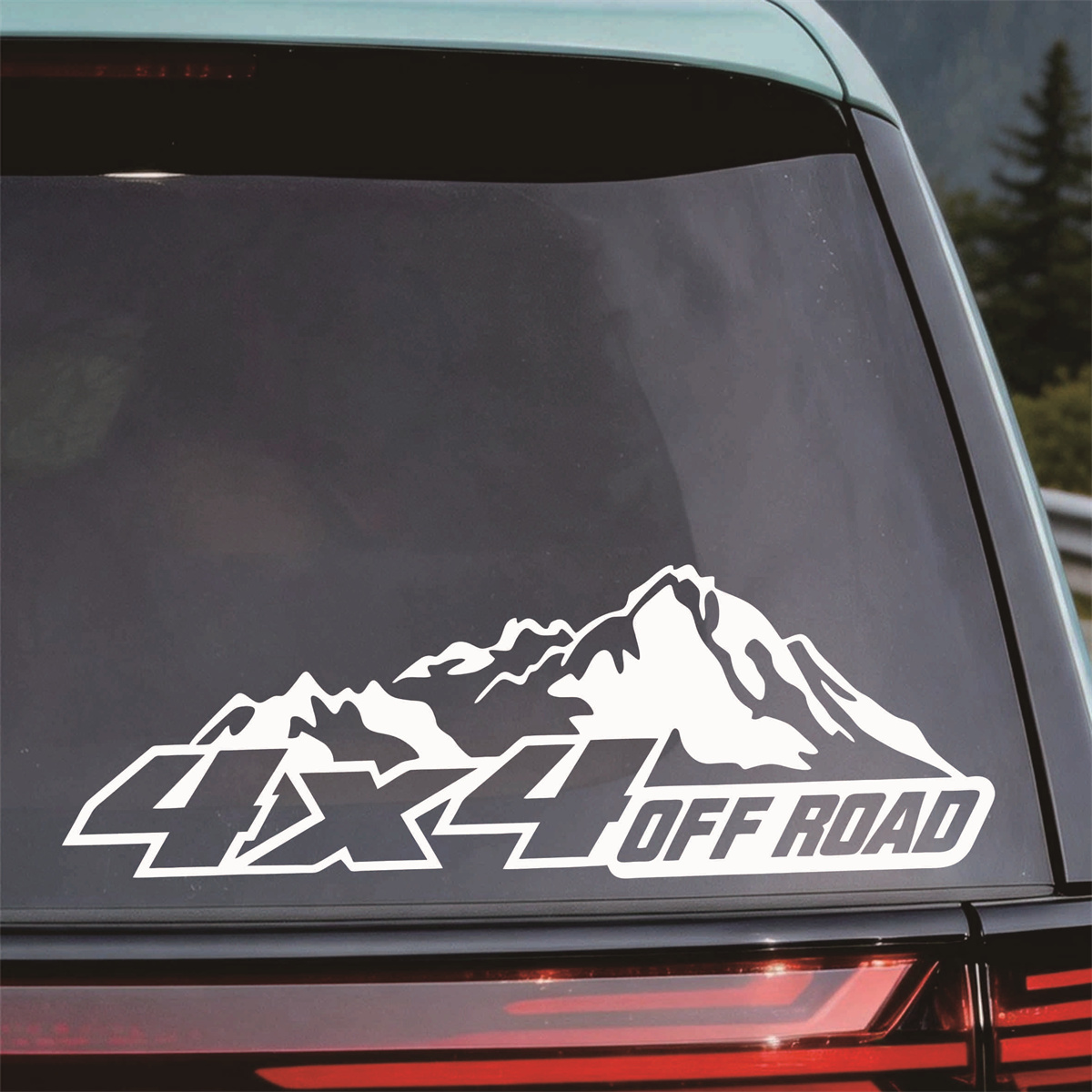Outdoor Adventure Jeep - 4X4 Off-Road Mountain Vinyl Sticker Buitenavontuur