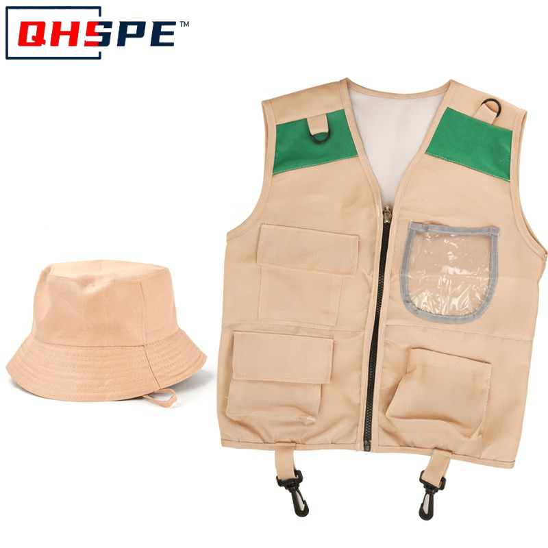 Outdoor Adventure Kit For Boys - Kids Explorer Vest en Hoed Kostuum