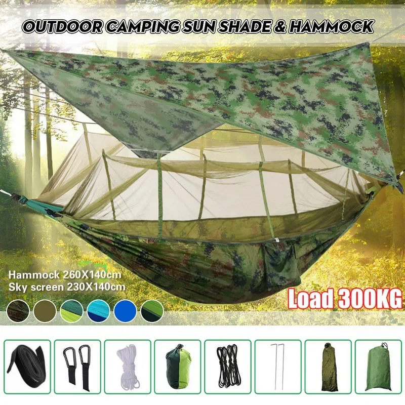 Hammock Rain Tarp - Lichtgewicht Draagbare Camping Hangmat En Tent
