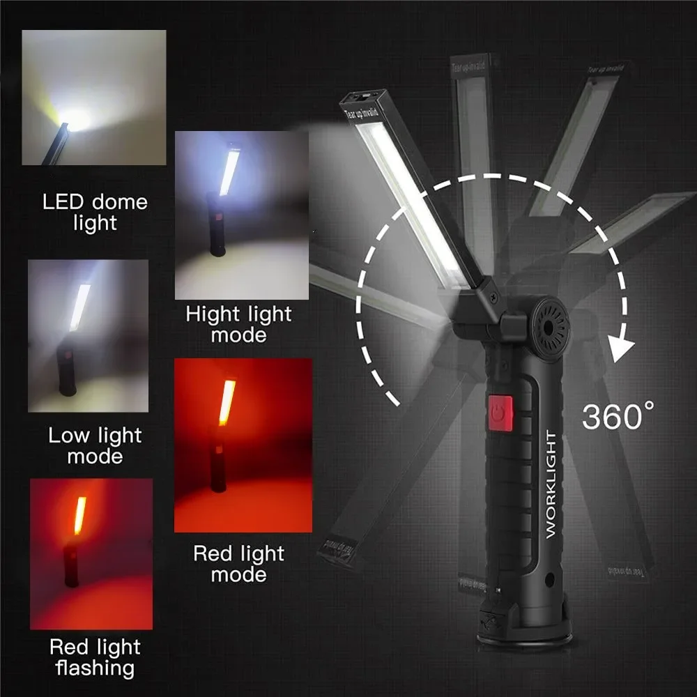 Draagbare COB LED-zaklamp USB  - Outdoor Adventures recensie en prijs