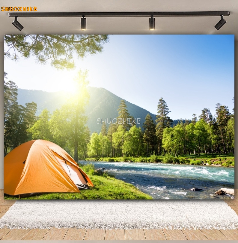 Outdoor Forest Camping Achterg - Outdoor Adventure Background recensie en prijs