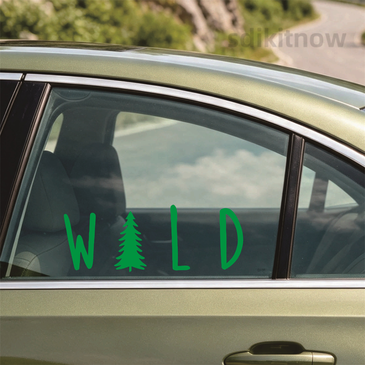 Wilde dennenboom vinyl autosti - Outdoor Adventure Jeep recensie en prijs