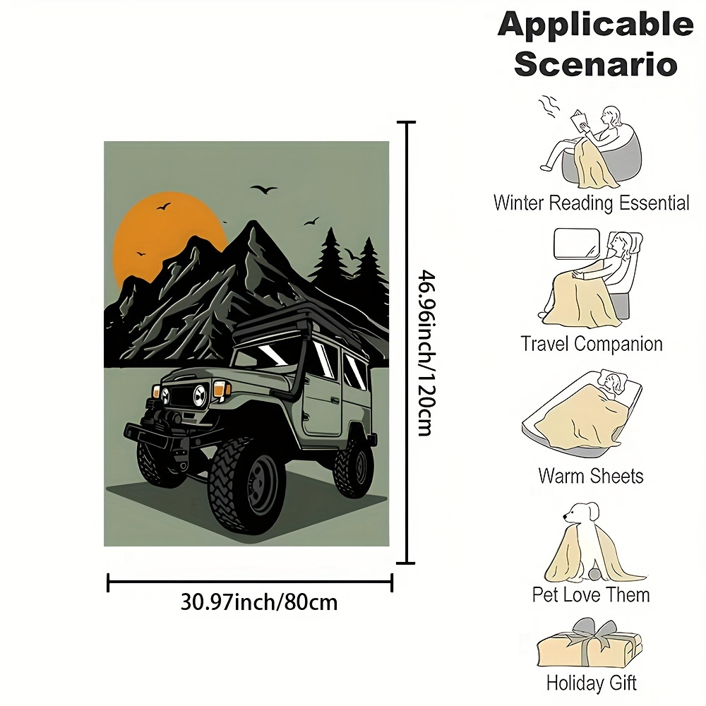 Gezellige Camping Jeep Illustr - Outdoor Adventure Jeep recensie en prijs