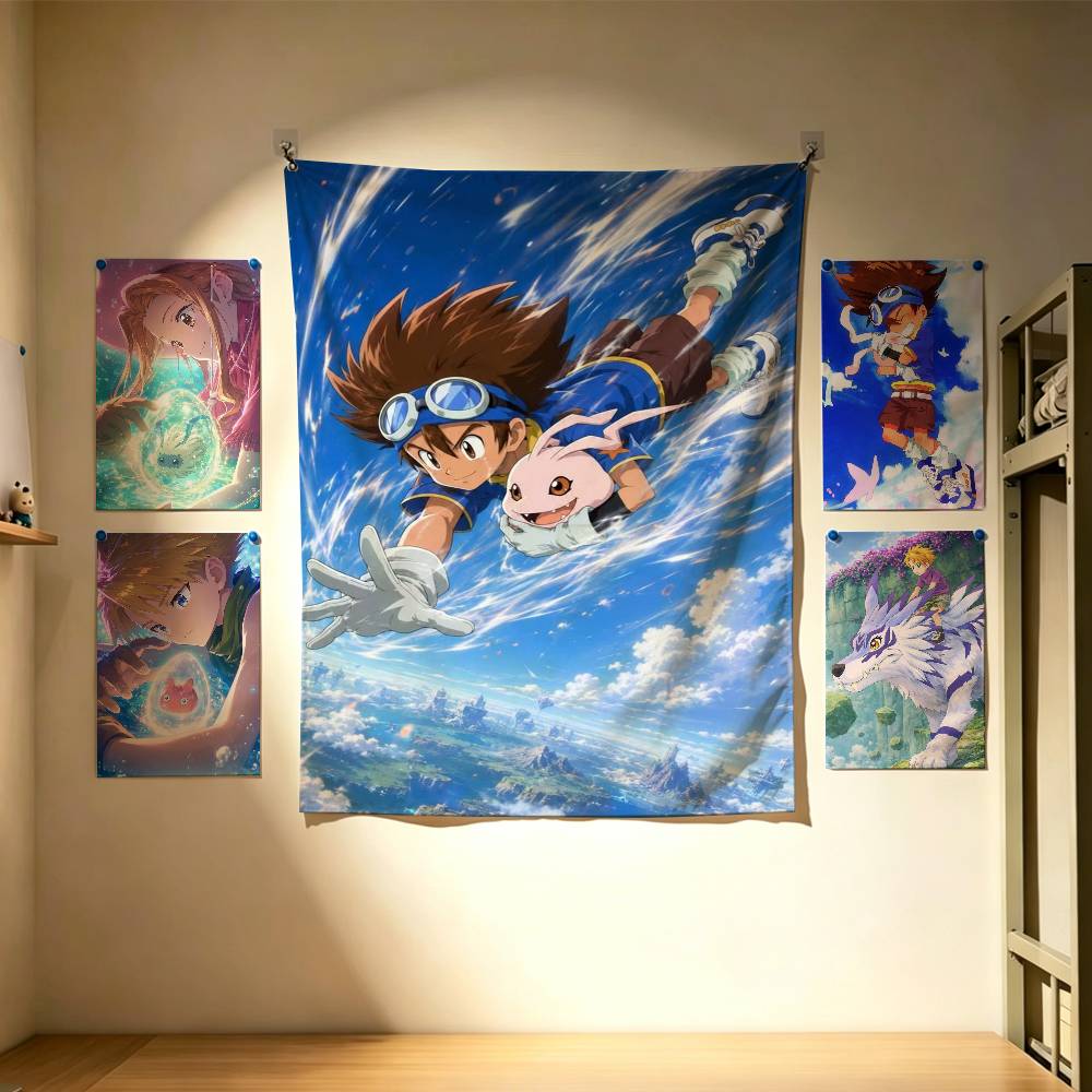 Leuke Digimon Adventure-vlagge - Outdoor Adventure Background recensie en prijs