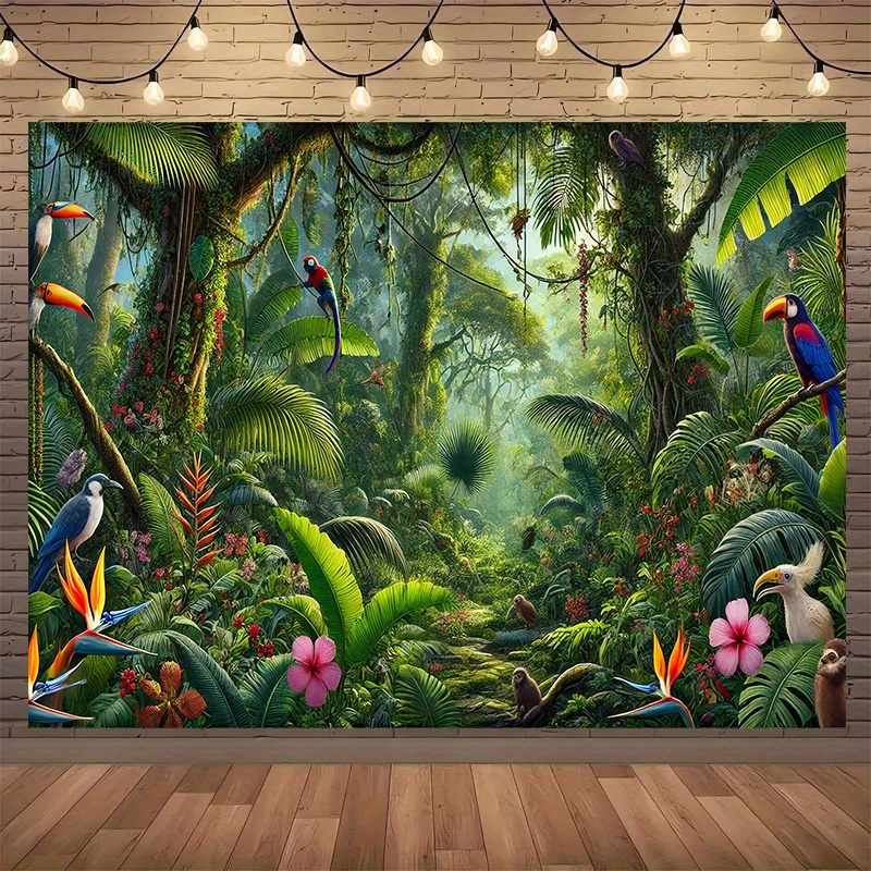 1pc Jungle Avontuur Achtergron - Outdoor Adventure Background recensie en prijs